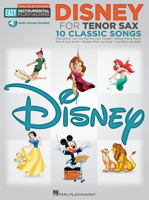 Disney - 10 Classic Songs: Easy Instrumental Play-Along - Tenor Saxophone