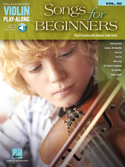 Songs for Beginners: Violin Play-Along Volume 50