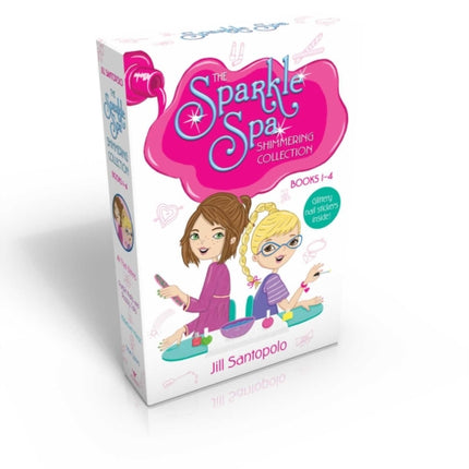 The Sparkle Spa Shimmering Collection Books 1-4 (Glittery nail stickers inside!) (Boxed Set): All That Glitters; Purple Nails and Puppy Tails; Makeover Magic; True Colors