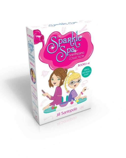 The Sparkle Spa Shimmering Collection Books 1-4 (Glittery nail stickers inside!) (Boxed Set): All That Glitters; Purple Nails and Puppy Tails; Makeover Magic; True Colors