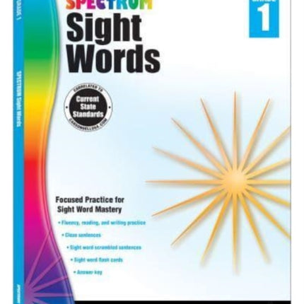 Spectrum Sight Words Grade 1