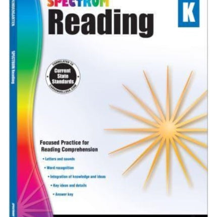 Spectrum Reading Workbook, Grade K