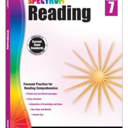 Spectrum Reading G.7 Workbook, Grade 7