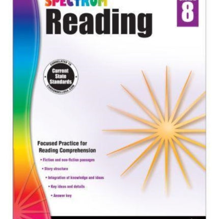 Spectrum Reading Workbook, Grade 8