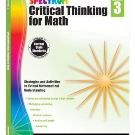 Spectrum Critical Thinking for Math Gr 3