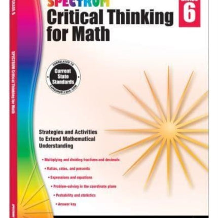 Spectrum Critical Thinking for Math, Grade 6