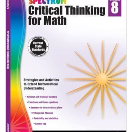 Spectrum Critical Thinking for Math, Grade 8