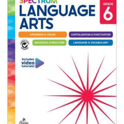 Spectrum Language Arts Workbook Grade 6