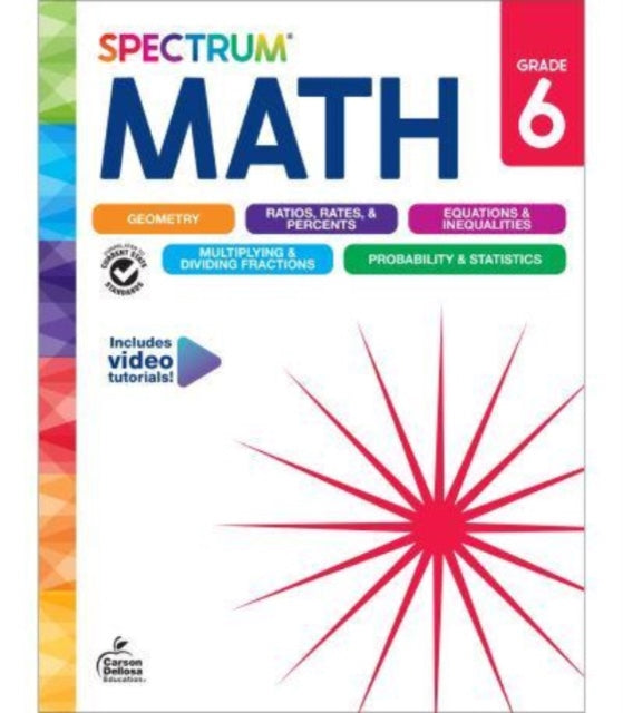 Spectrum Math Workbook Grade 6