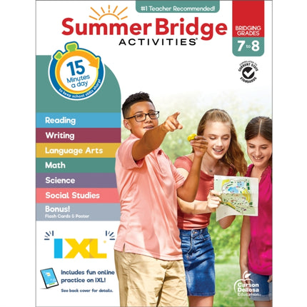 Summer Bridge Activities Grades 7  8