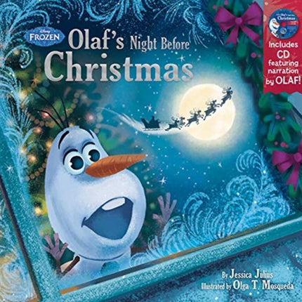 Frozen Olaf's Night Before Christmas Book & CD