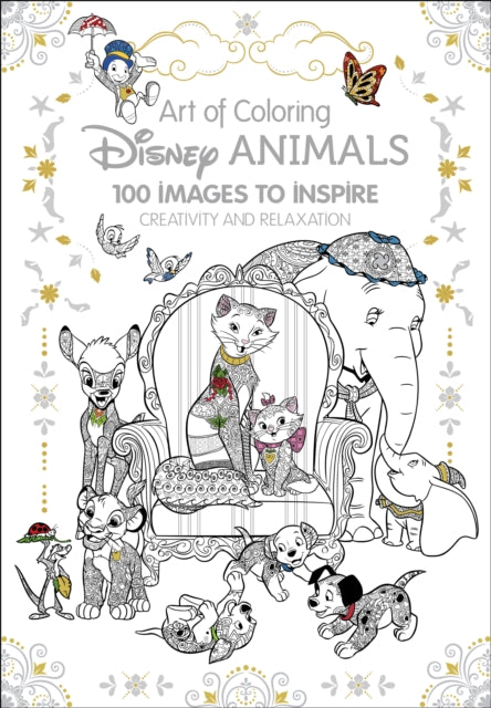 Art Therapy: Disney Animals: 100 Images to Inspire Creativity and Relaxation