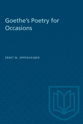 Goethes Poetry for Occasions