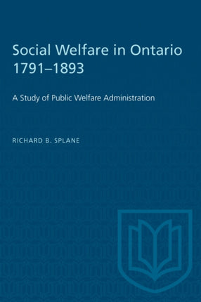 Social Welfare in Ontario 17911893