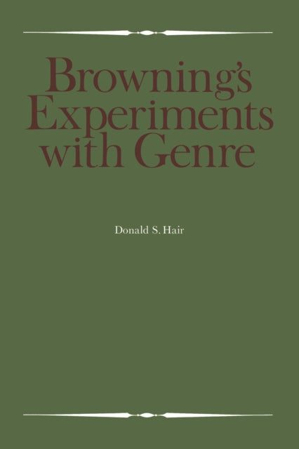 Brownings Experiments with Genre