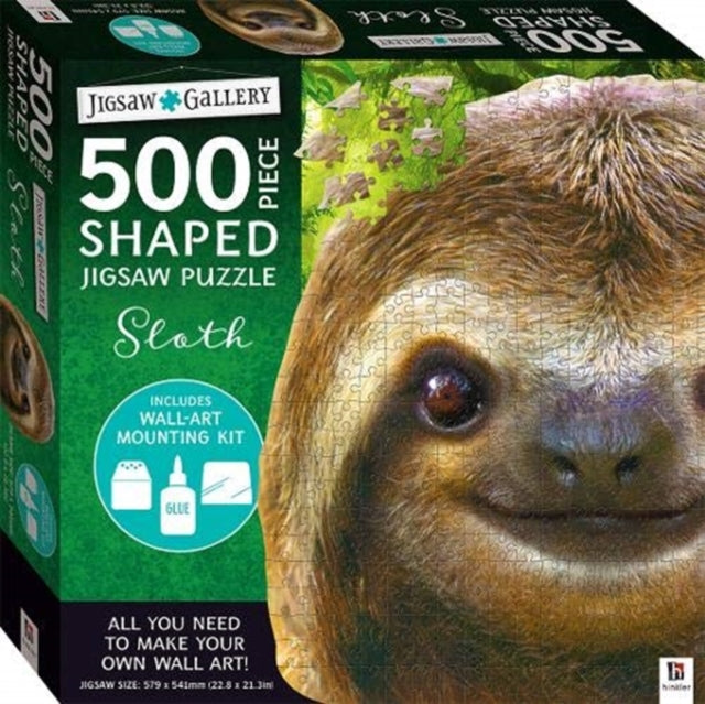 Jigsaw Gallery 500piece Shaped Jigsaw Sloth