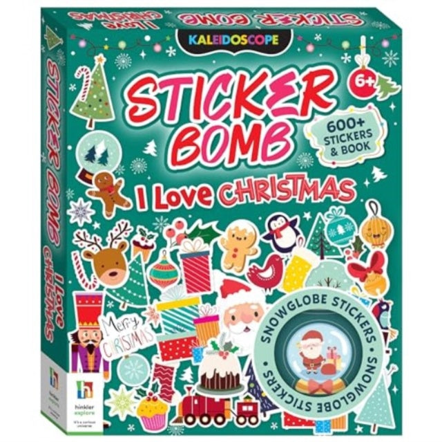 Kaleidoscope Sticker Bomb I Love Christmas