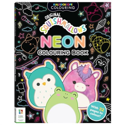 Kaleidoscope Squishmallows Neon Colouring Book