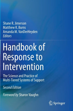 Handbook of Response to Intervention