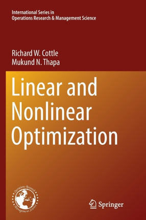 Linear and Nonlinear Optimization 253 International Series in Operations Research  Management Science