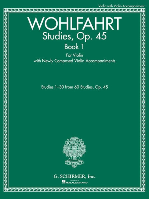 Studies, Op. 45 - Book I: For Violin with Newly Composed Violin Accompaniments