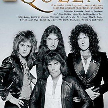 Queen Note-for-Note Keyboard Transcriptions: Note-For-Note Keyboard Transcriptions