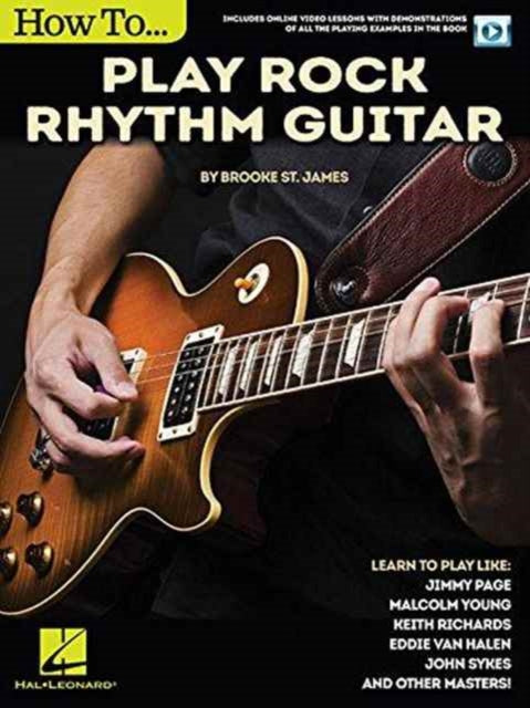 How to Play Rock Rhythm Guitar Book with Online Video Lessons