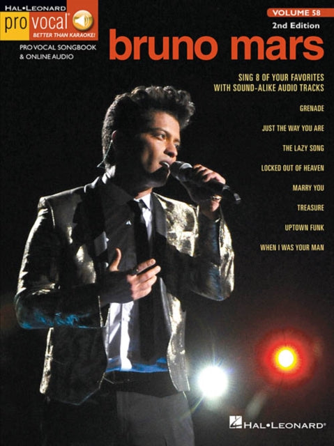 Bruno Mars: Pro Vocal Men's Edition Volume 58