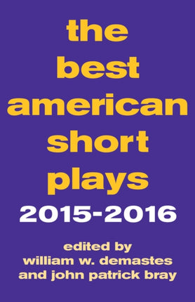 The Best American Short Plays 2015-2016