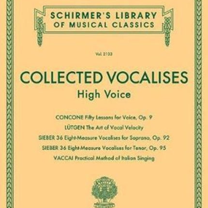 Collected Vocalises: High Voice