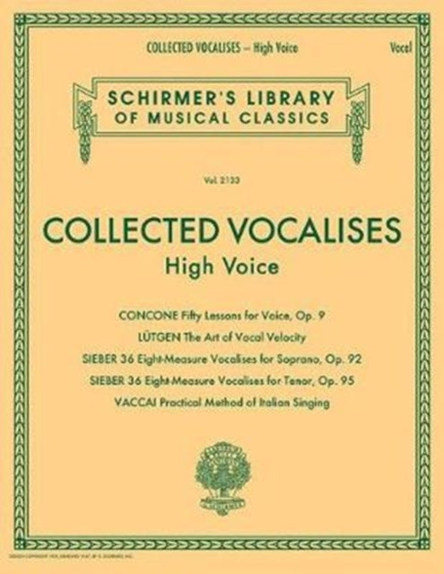 Collected Vocalises: High Voice