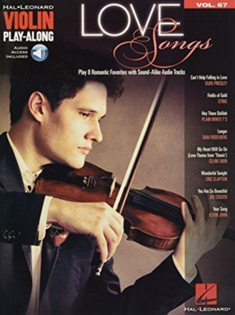 Love Songs: Violin Play-Along Volume 67