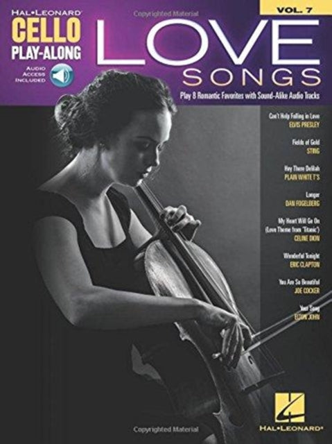 Love Songs: Cello Play-Along Volume 7