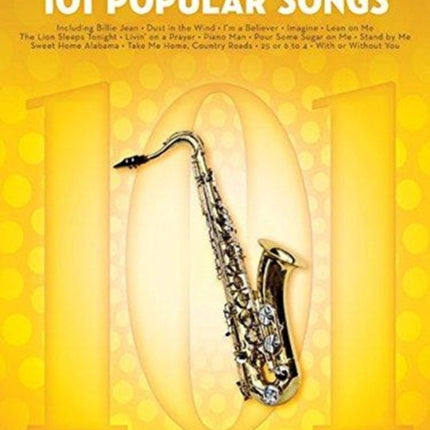 101 Popular Songs: For Tenor Sax