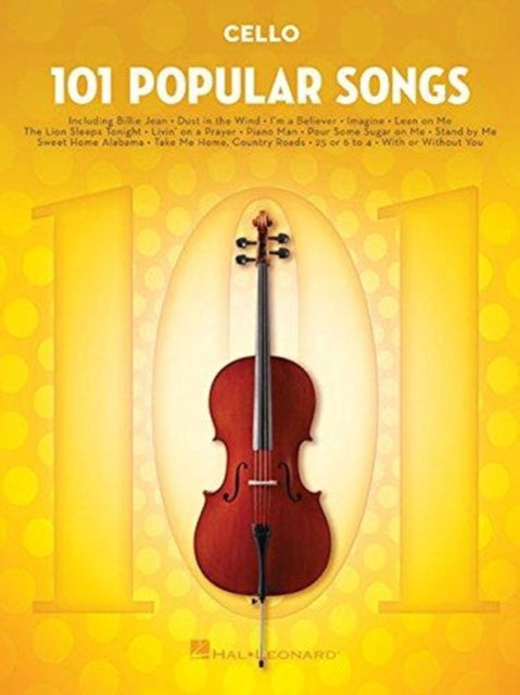 101 Popular Songs: For Cello