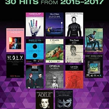 Popular Sheet Music - 30 Hits from 2015-2017