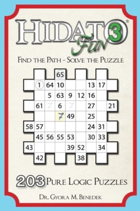 Hidato fun 3 203 New Logic Puzzles Volume 3