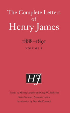 The Complete Letters of Henry James 18881891