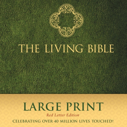 Living Bible Large Print Red Letter Edition, Indexed