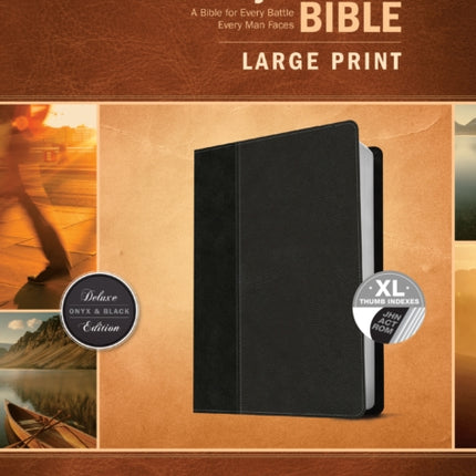 Every Man's Bible NIV, Large Print, Black/Onyx, Indexed