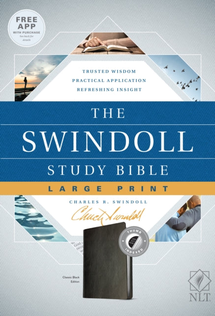 The Swindoll Study Bible NLT, Large Print