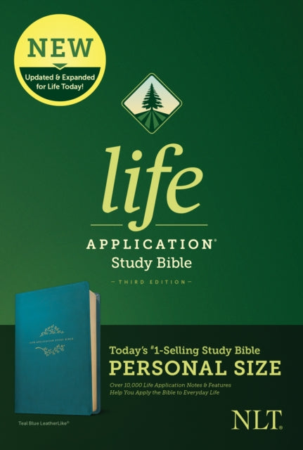 NLT Life Application Study Bible, Personal Size, Teal