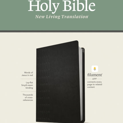 NLT Large Print Thinline Reference Bible, Filament Edition