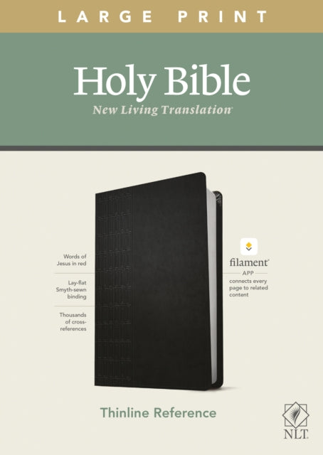 NLT Large Print Thinline Reference Bible, Filament Edition