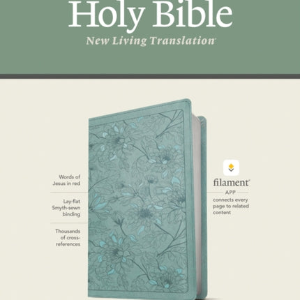 NLT Large Print Thinline Reference Bible, Filament Edition