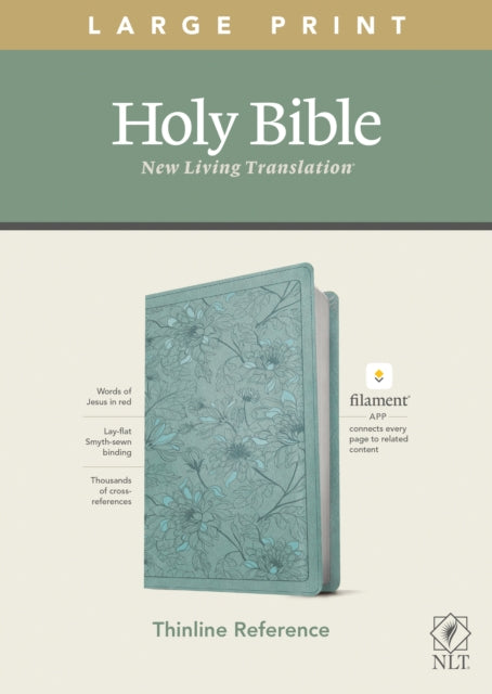 NLT Large Print Thinline Reference Bible, Filament Edition