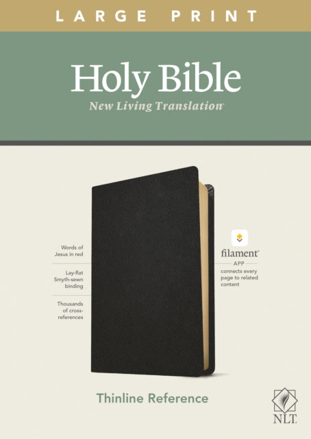 NLT Large Print Thinline Reference Bible, Filament Edition