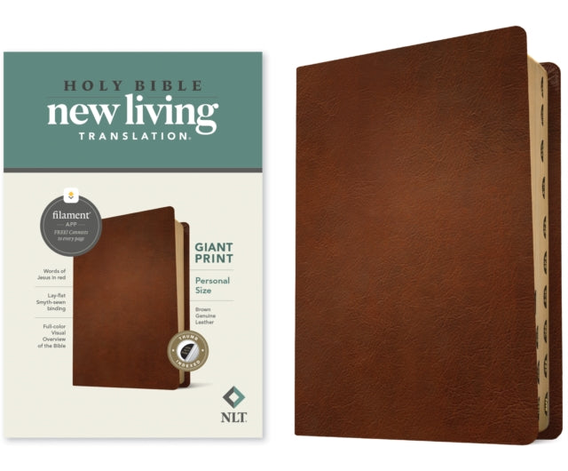 NLT Personal Size Giant Print Bible Filament