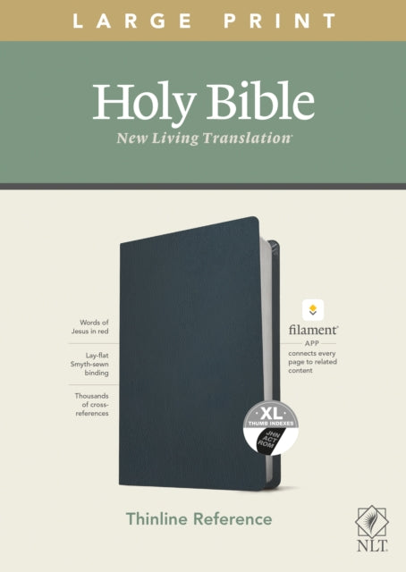 NLT Large Print Thinline Reference Bible, Filament Edition