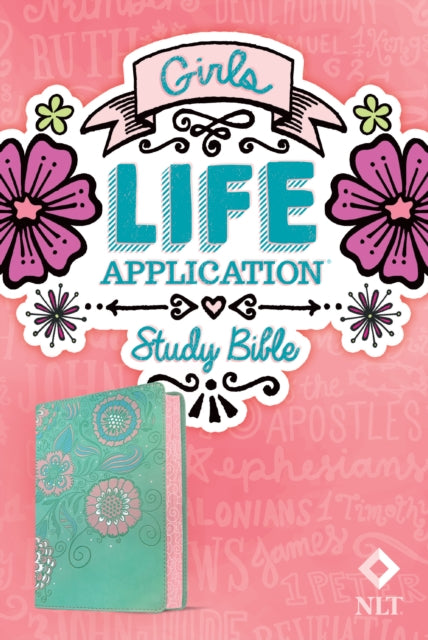 NLT Girls Life Application Study Bible, Teal/Pink